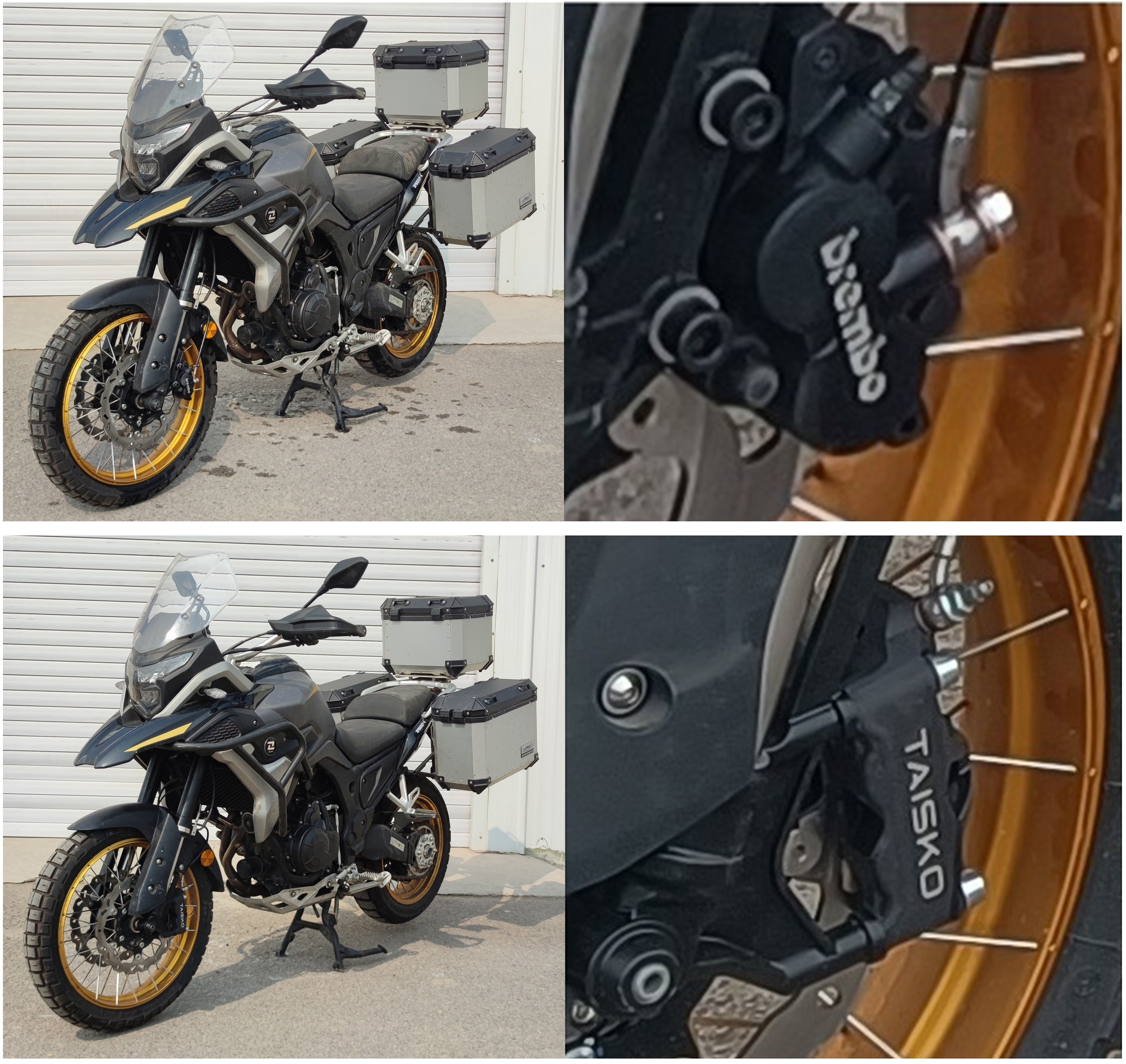 ZF500GY-A 珠峰牌494CC汽油前双盘后盘式两轮摩托车图片