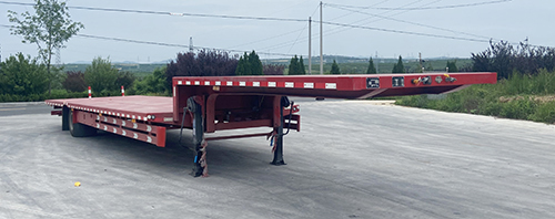 梁山平安牌13.8米14.5吨1轴低平板半挂车(TCC9180TDP)