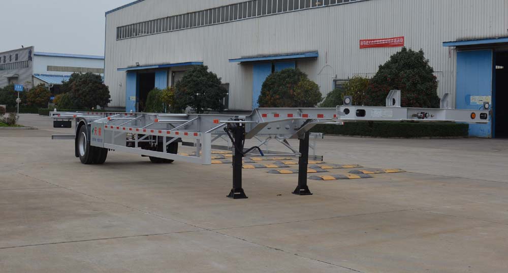 天骏德锦牌14米15.3吨1轴空载集装箱运输半挂车(TJV9181TJZN)