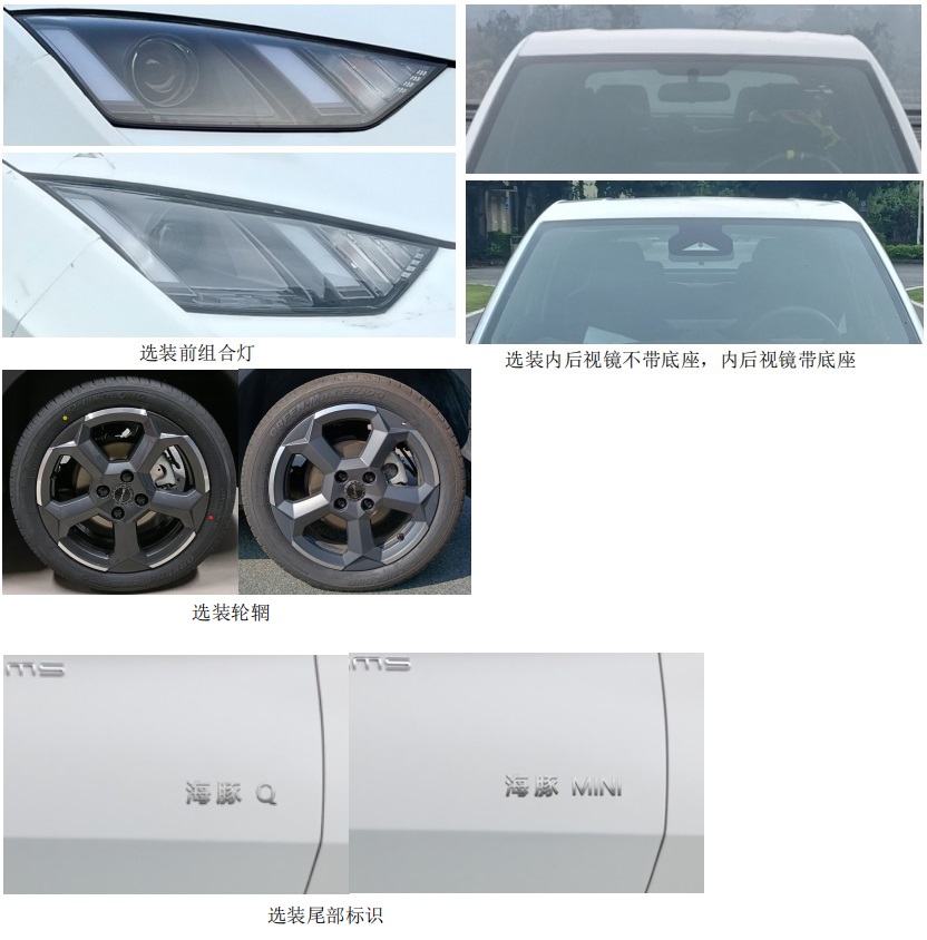 比亚迪牌BYD7001BEVA1纯电动轿车公告图片