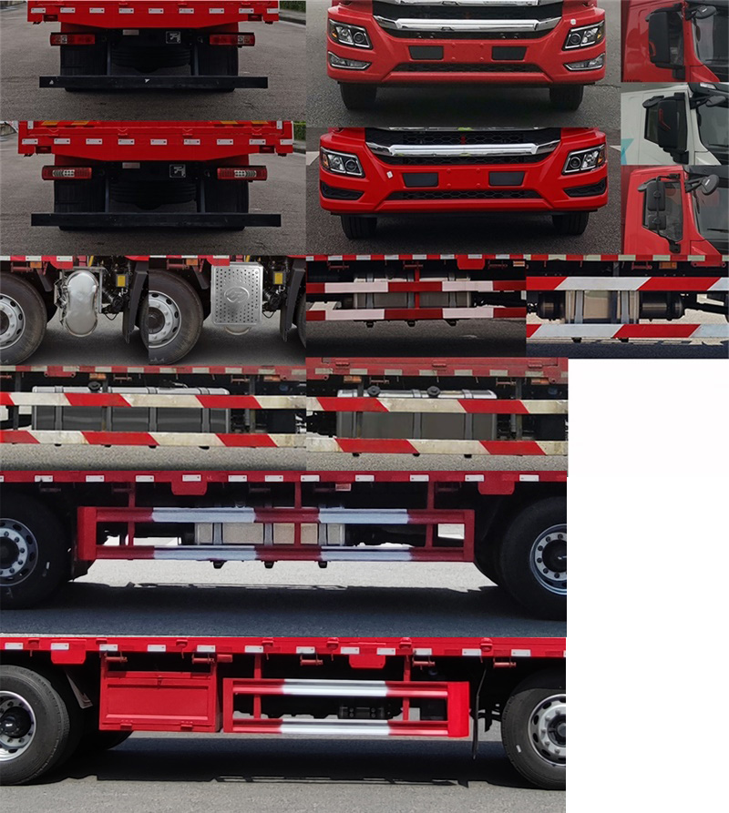 CQ1257EY06523J 红岩牌271马力前四后四(小三轴)柴油9.6米国六载货汽车图片