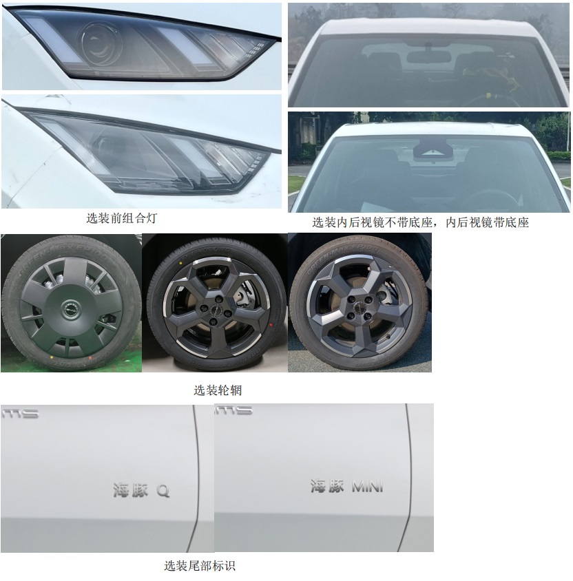 比亚迪牌BYD7001BEVA纯电动轿车公告图片