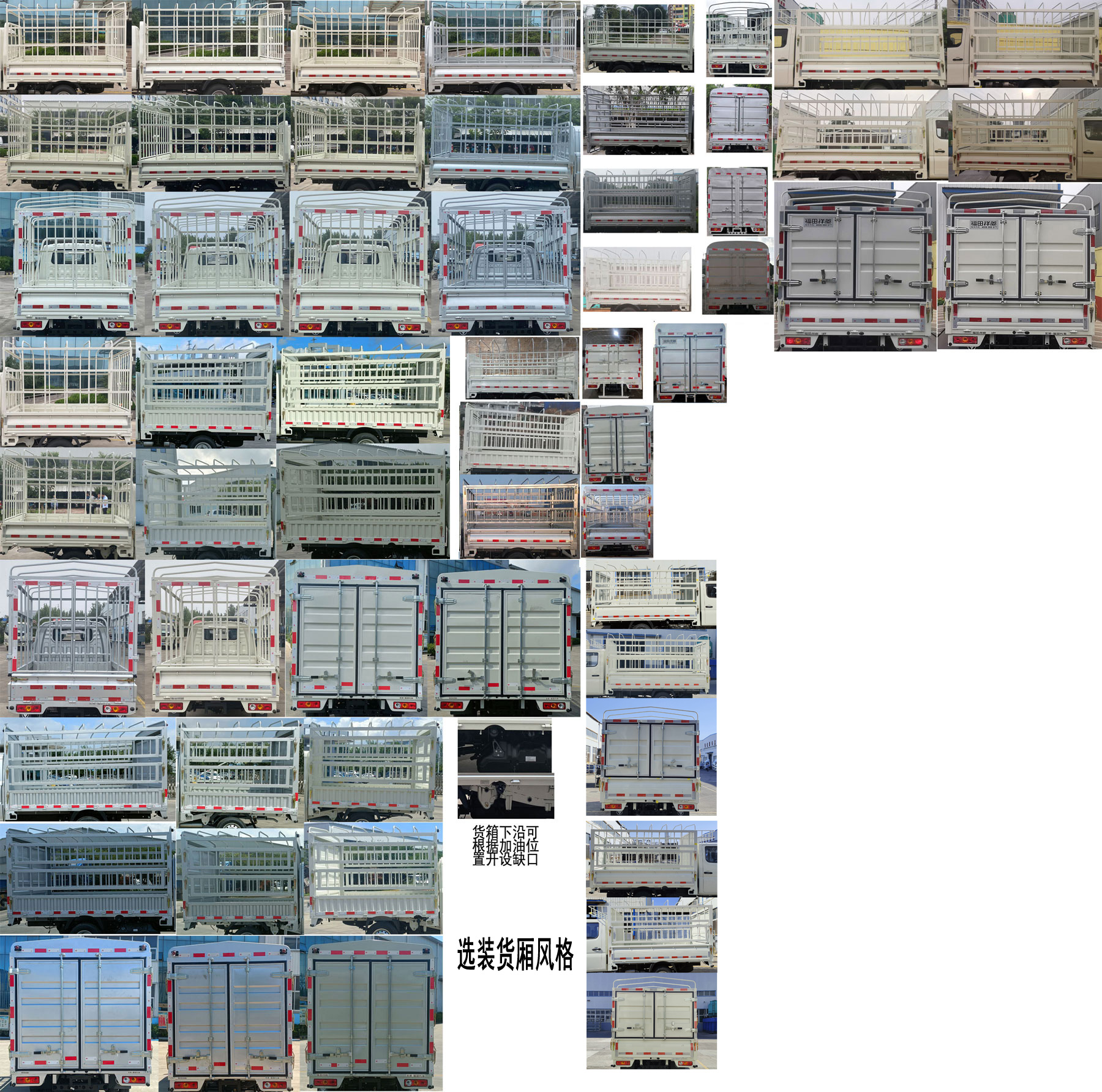 福田牌BJ5032CCY4AV5-11仓栅式运输车公告图片