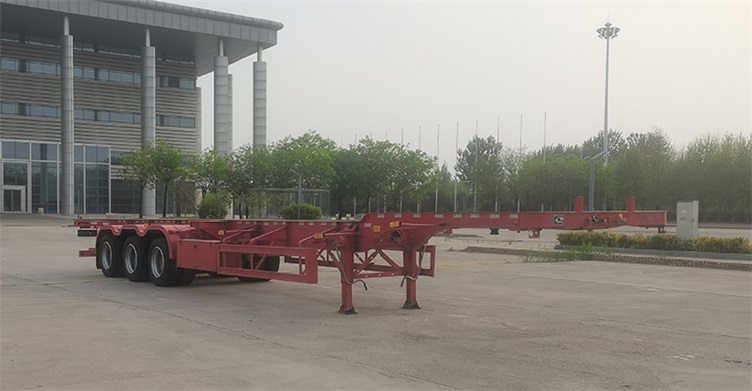 梁山平安牌14米35.2吨3轴集装箱运输半挂车(TCC9401TJZE45)