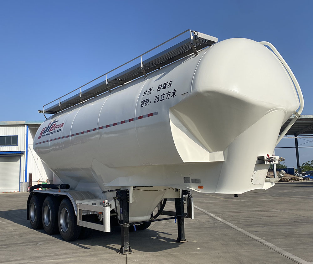 亚特重工牌9米33吨3轴中密度粉粒物料运输半挂车(HNV9401GFL36)
