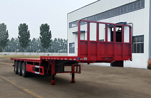 巨运牌13米34吨3轴平板运输半挂车(LYZ9400TPBE)