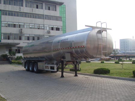盛润牌12米33.5吨3轴铝合金液态食品运输半挂车(SKW9402GYS)