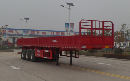 鲁旭达牌13米34吨3轴栏板式运输半挂车(LZC9400)