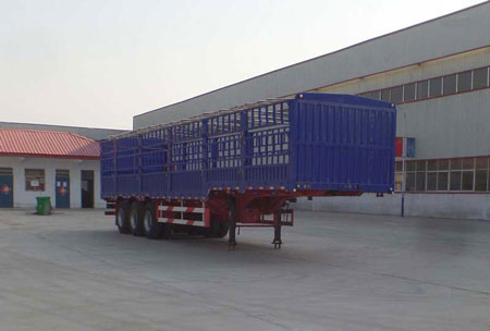 倪盛牌13米33.6吨3轴仓栅式运输半挂车(XSQ9400CCYE)