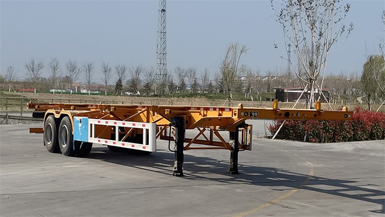 梁威牌SLH9350TJZ集装箱运输半挂车图片