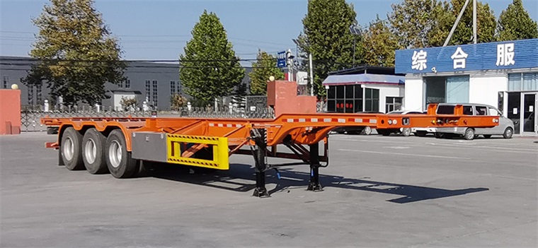轩畅牌12.5米34.2吨3轴集装箱运输半挂车(JFH9401TJZE)