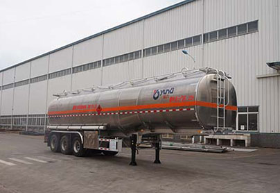 运力牌11.8米33.4吨3轴铝合金运油半挂车(LG9406GYYA)