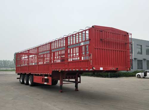 聚运达牌13米33.8吨3轴仓栅式运输半挂车(LZY9400CCYE)