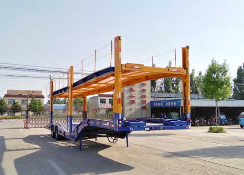 巨运牌13.8米15吨2轴车辆运输半挂车(LYZ9221TCL)