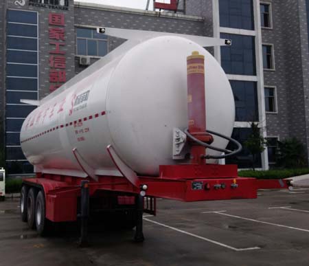 斯派菲勒牌8.8米31.2吨3轴中密度粉粒物料运输半挂车(GJC9404GFL)