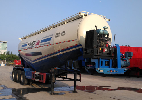 鲁旭达牌10.2米32.7吨3轴中密度粉粒物料运输半挂车(LZC9403GFL)