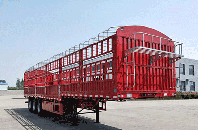 景赫牌13米33.6吨3轴仓栅式运输半挂车(YCD9400CCYE)