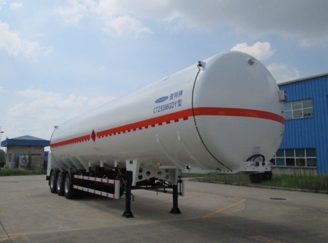 查特牌13.1米23吨3轴低温液体运输半挂车(CTZ9386GDY)