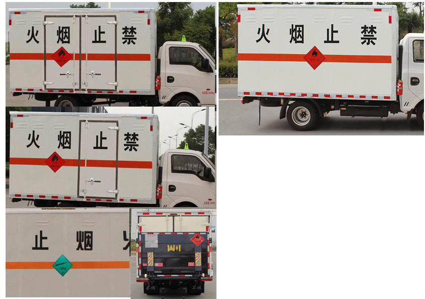 东风牌EQ5035XRQ16QCACWXP易燃气体厢式运输车公告图片