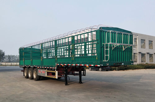 梁山金瑞牌13米34吨3轴仓栅式运输半挂车(EHL9400CCYE)
