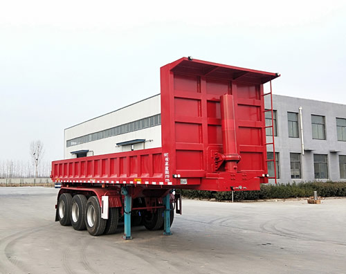 济世鑫牌10.5米32.2吨3轴自卸半挂车(LYY9401ZHX)