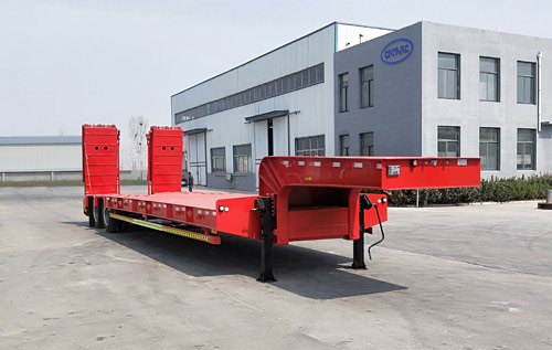 事业永盛牌13.8米27.7吨2轴低平板半挂车(LYS9352TDP)