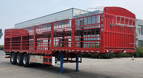 鲁际通牌13米33.2吨3轴畜禽运输半挂车(LSJ9400CCQ)