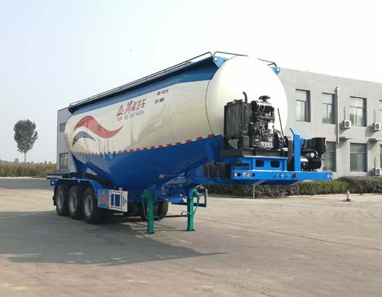 巨运牌10.3米33.2吨3轴中密度粉粒物料运输半挂车(LYZ9400GFL)