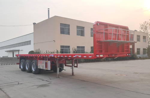 天威达牌11米34.8吨3轴平板运输半挂车(LTW9401TPB)