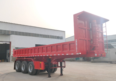 湘挂牌11.8米32.2吨3轴自卸半挂车(HTH9401ZHX)