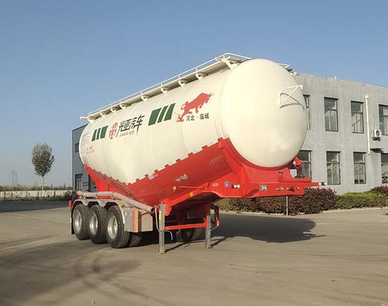 光亚通达牌8.9米33.8吨3轴中密度粉粒物料运输半挂车(JGY9407GFL)
