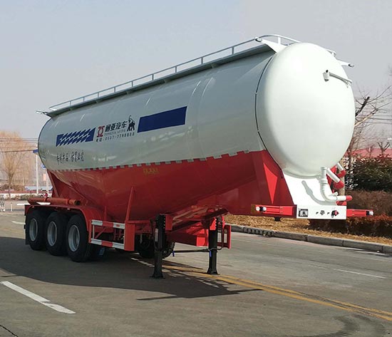 通亚达牌11米32.1吨3轴中密度粉粒物料运输半挂车(CTY9401GFLDB)