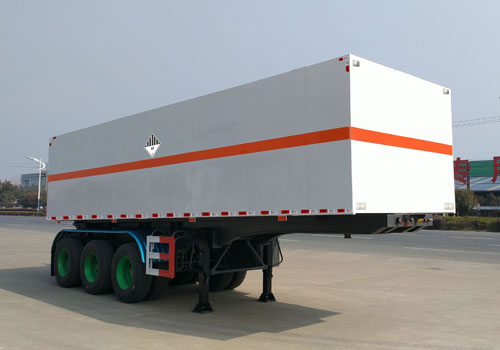 华威驰乐牌9.7米30.2吨3轴杂项危险物品厢式运输半挂车(SGZ9401XZW)