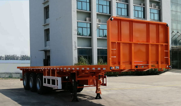 鑫浩林牌11.5米34.5吨3轴平板运输半挂车(XHL9400TPB)