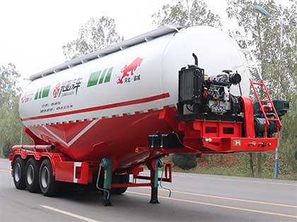 光亚通达牌10.8米31.4吨3轴低密度粉粒物料运输半挂车(JGY9409GFL)