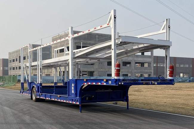 巨运牌13.8米11.7吨1轴车辆运输半挂车(LYZ9180TCL)
