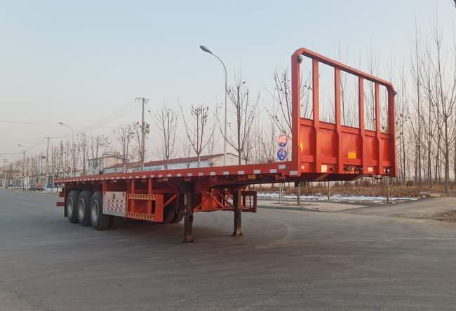 中郓畅达牌13米33.8吨3轴平板运输半挂车(XSQ9400TPB)