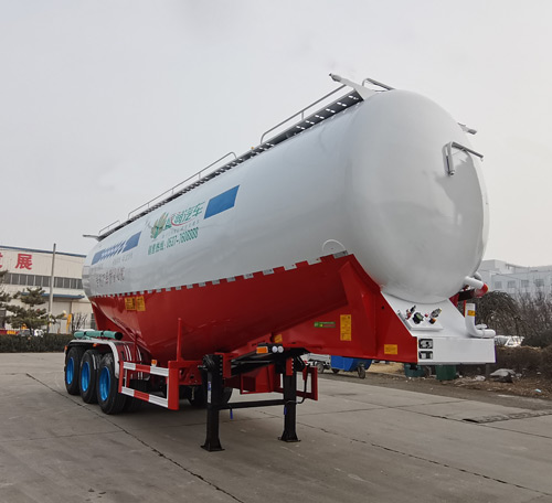盛润牌9.5米33.5吨3轴中密度粉粒物料运输半挂车(SKW9409GFL2)