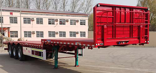 梁山金瑞牌13米33.7吨3轴平板运输半挂车(EHL9400TPBE)