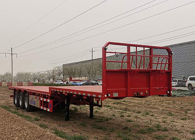 蜗牛创新牌13米34吨3轴平板运输半挂车(LTG9400TPBE)