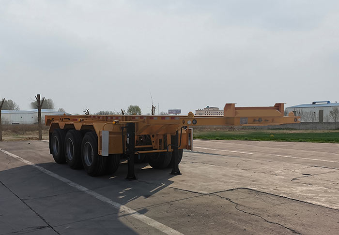 鲁玺牌8.5米35.4吨3轴集装箱运输半挂车(LXP9400TJZ20)
