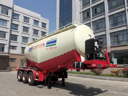 杨嘉牌9.3米33.5吨3轴中密度粉粒物料运输半挂车(LHL9403GFL4)