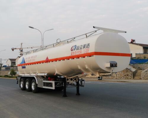欧曼牌11.7米32.7吨3轴易燃液体罐式运输半挂车(HFV9400GRYD)