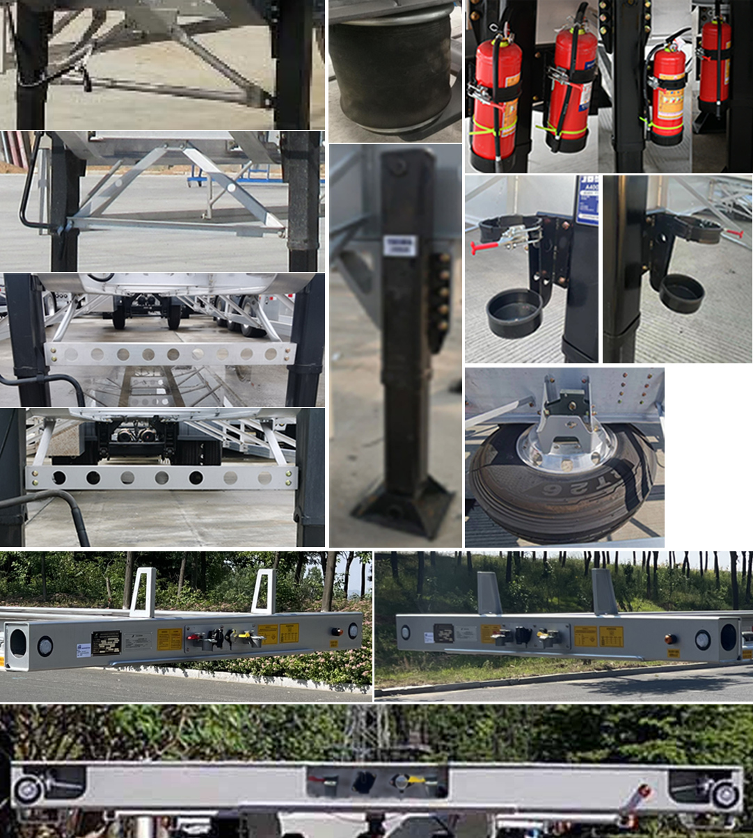 闽铝轻量化牌FML9341TJZ452D1铝合金集装箱运输半挂车公告图片