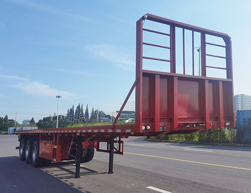 淮俊牌11.5米34.5吨3轴平板运输半挂车(JHJ9401TPB)