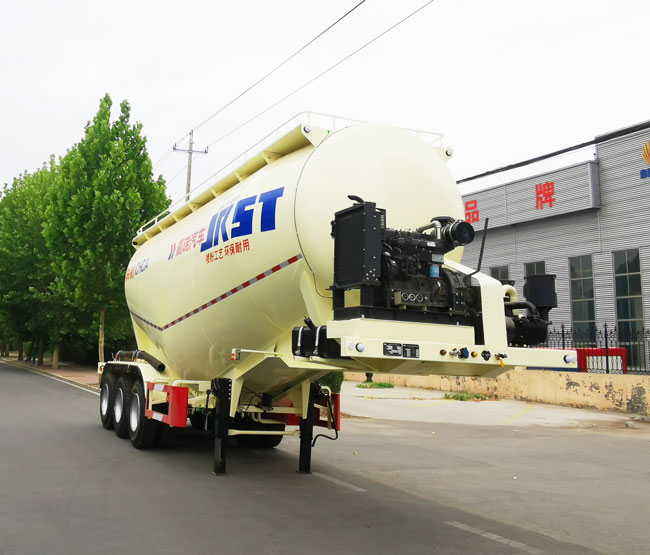 联航牌10米33吨3轴中密度粉粒物料运输半挂车(LRL9403GFLC)