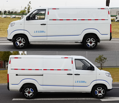 江淮牌HFC5030XXYEV2W純電動(dòng)廂式運(yùn)輸車公告圖片