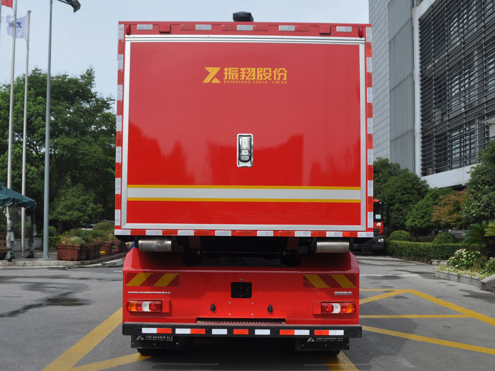 振翔股份牌ZXT5200TXFZX80/A6自装卸式消防车公告图片