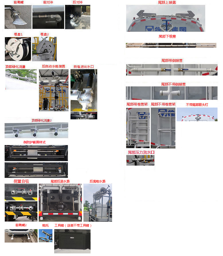 徐工牌DXA5180GPSDBEV纯电动绿化喷洒车公告图片