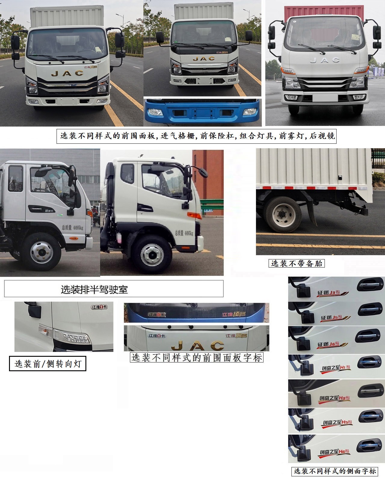 江淮牌HFC5041XXYP23K7B4QS厢式运输车公告图片